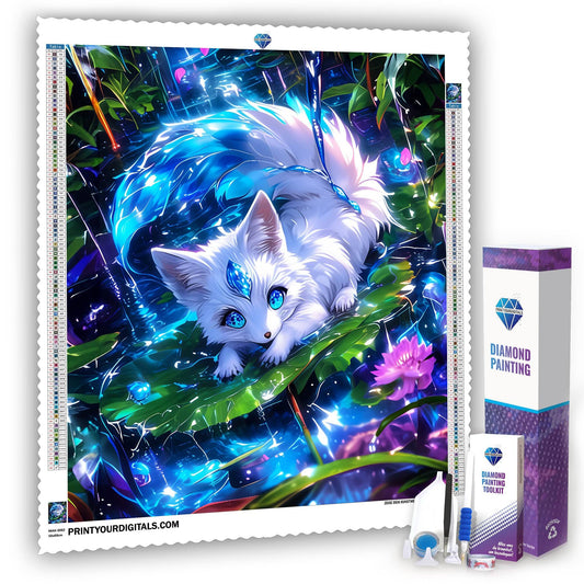Diamond Painting – Kristallfuchs im Mondschein