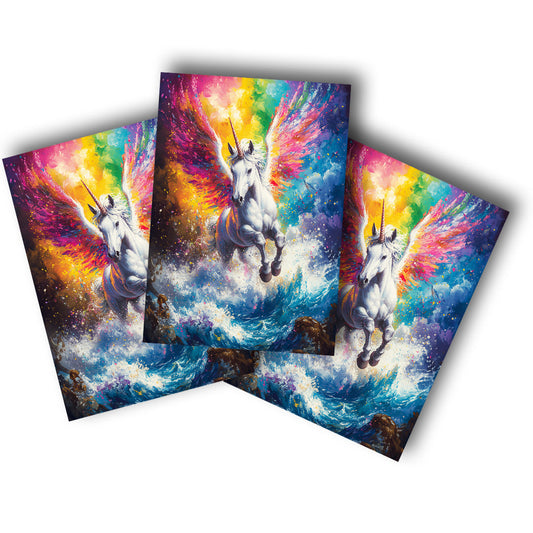 Sticker – Regenbogensturm des Einhorn