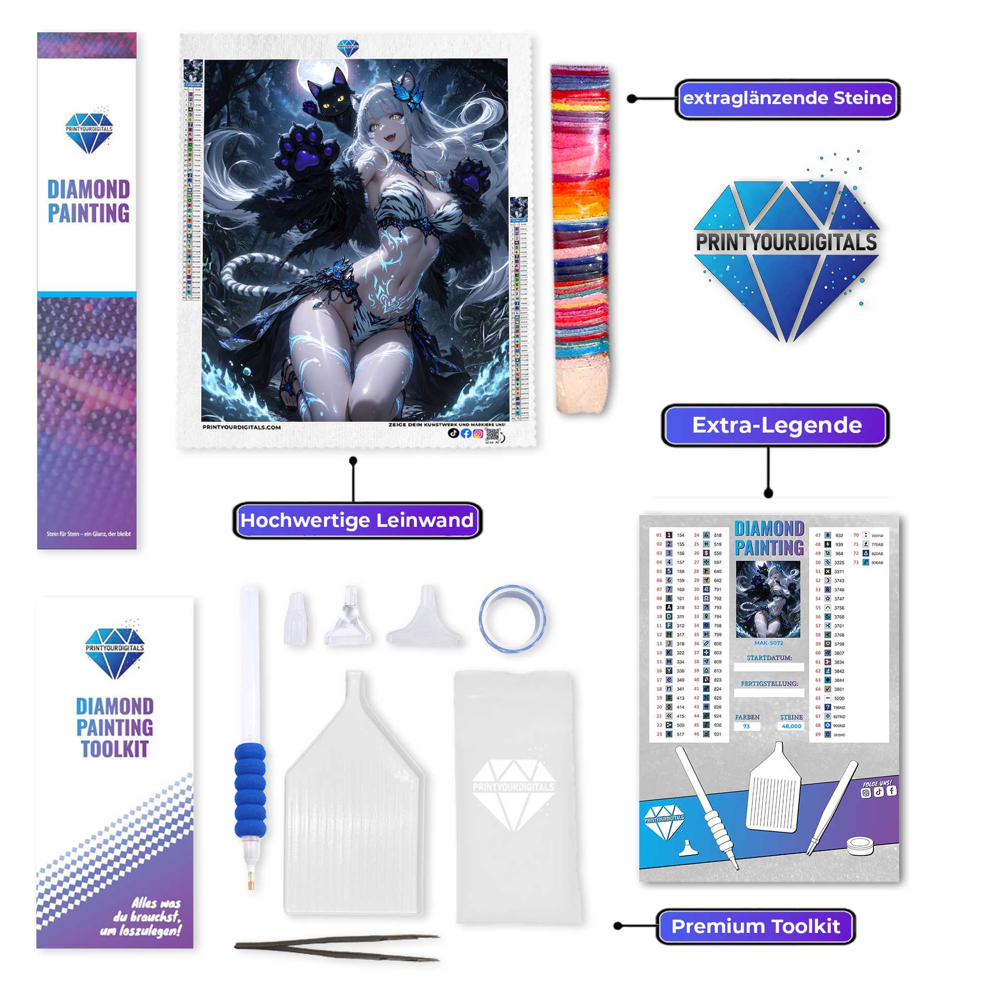 Diamond Painting – Mondpfote Maria