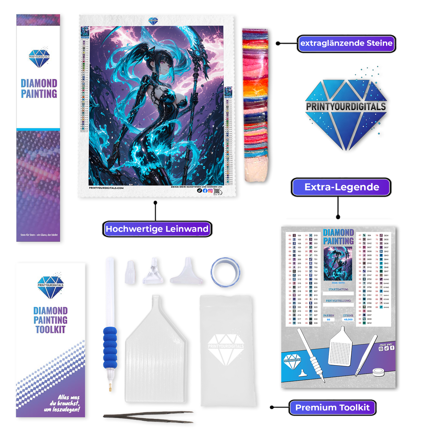 Diamond Painting – Azurwächterin Amy