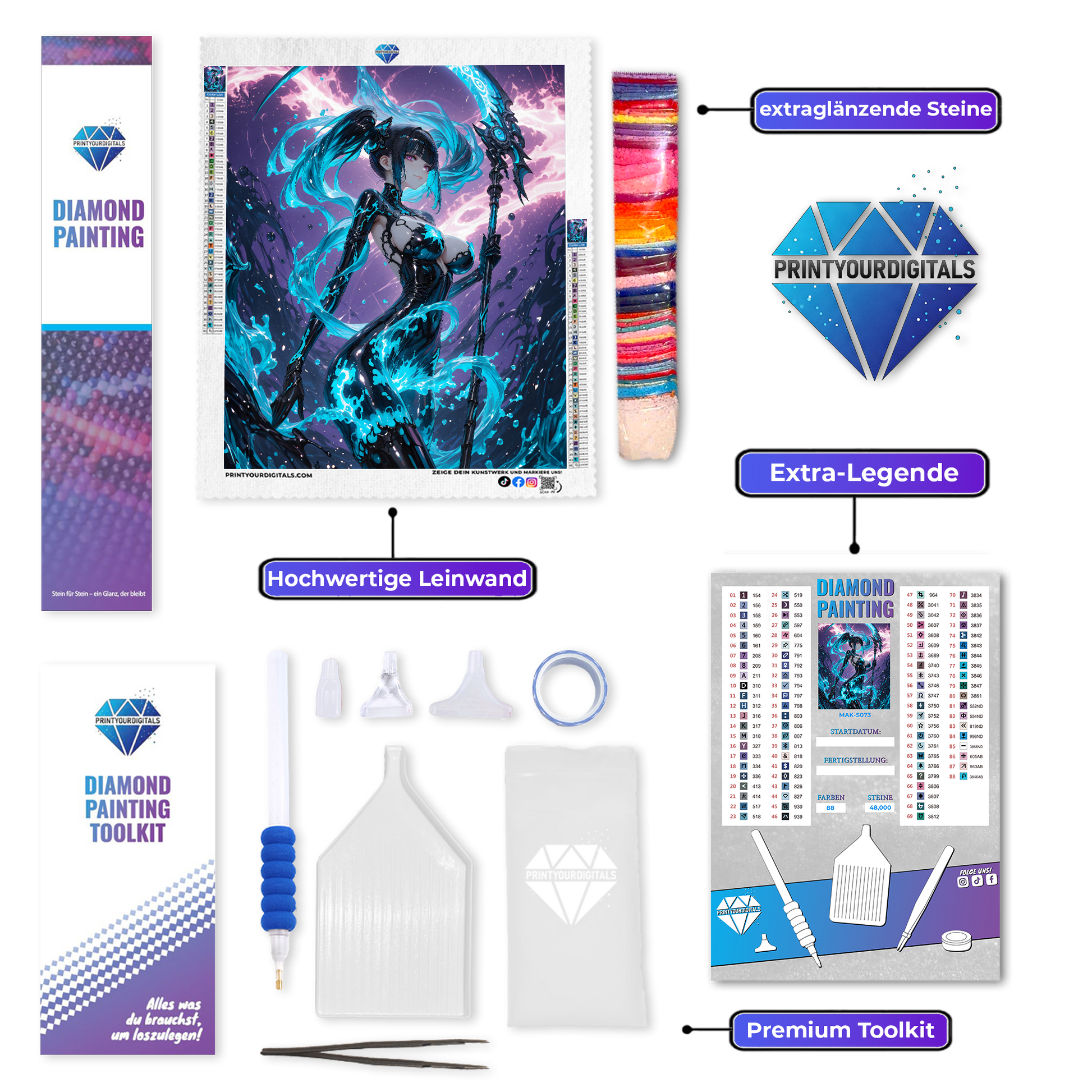 Diamond Painting – Azurwächterin Amy