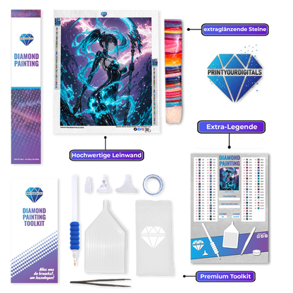 Diamond Painting – Azurwächterin Amy