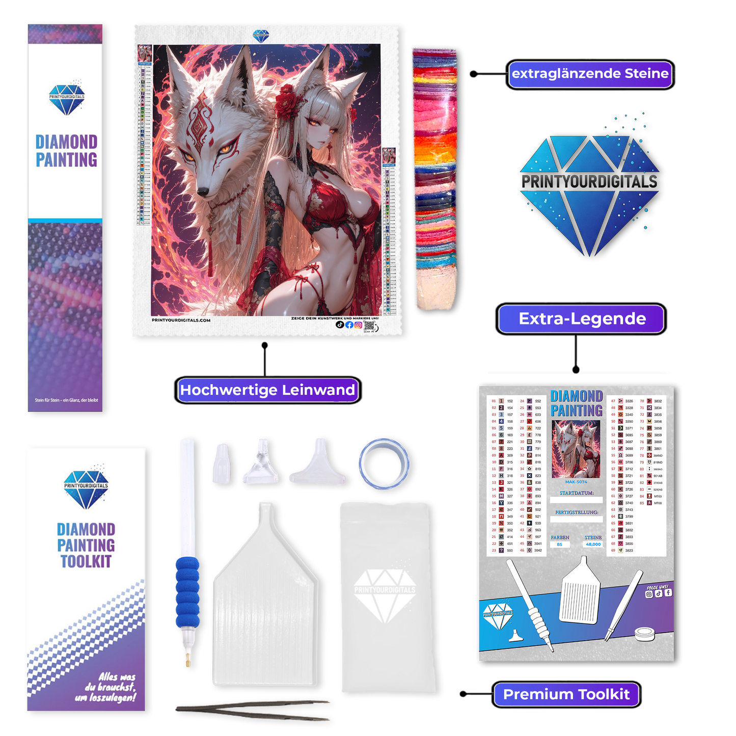 Diamond Painting – Flammenlady Flavia