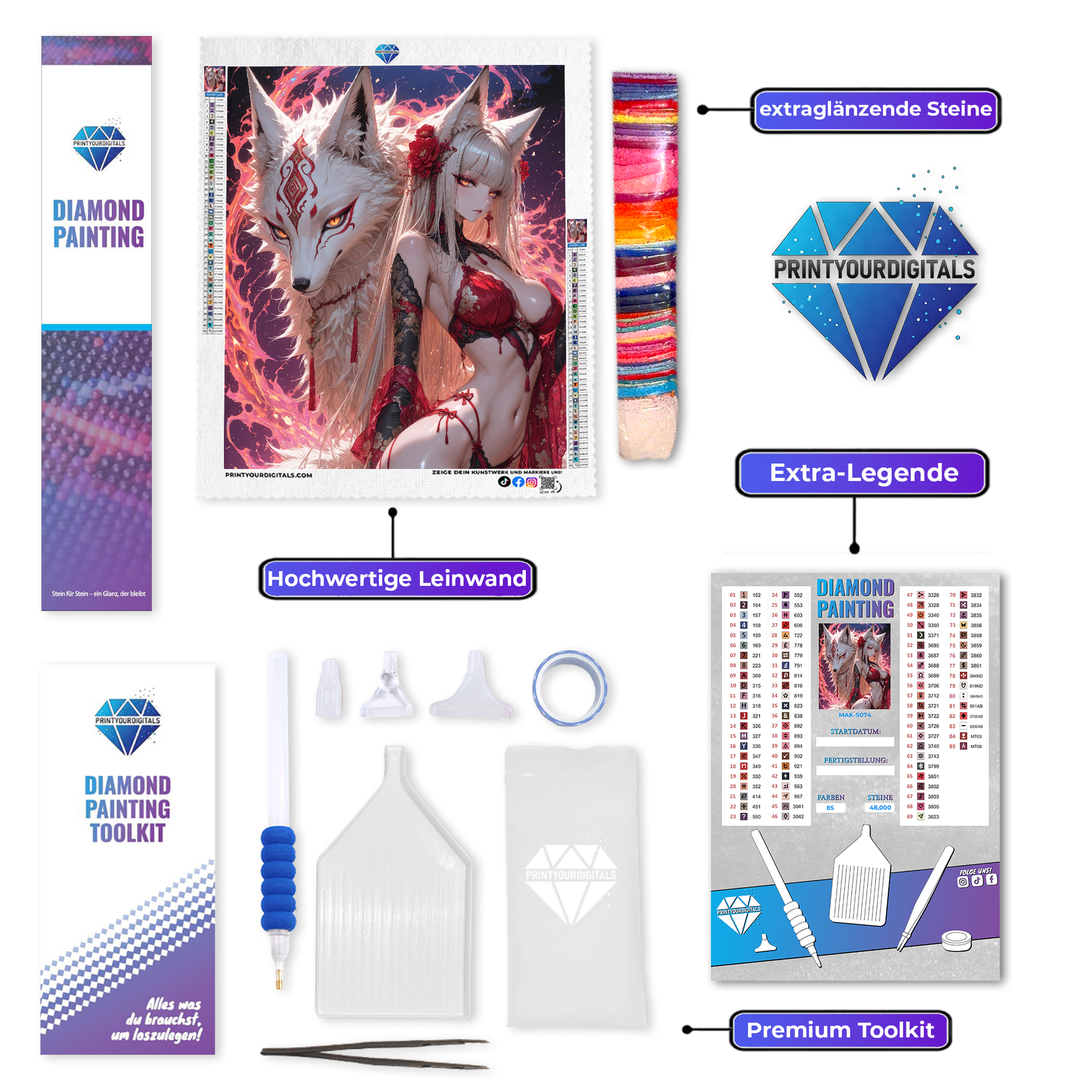 Diamond Painting – Flammenlady Flavia