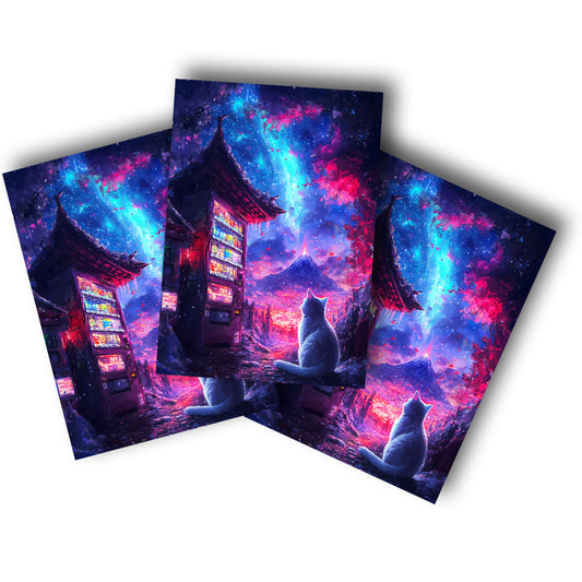 Sticker – Mystische Nachtkatze