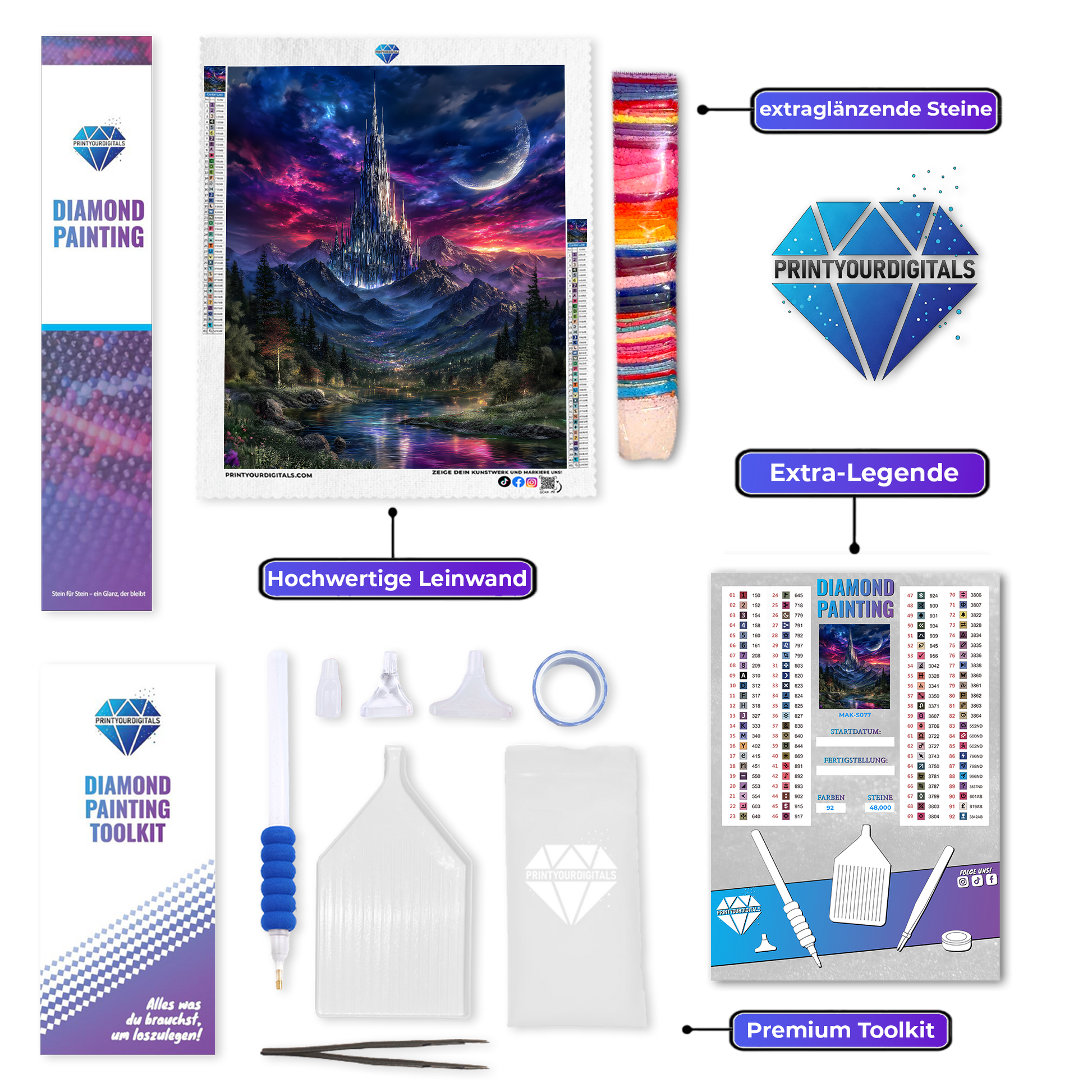 Diamond Painting – Kristallstadt