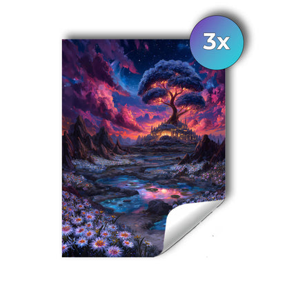 Sticker – Leuchtender Weltenbaum