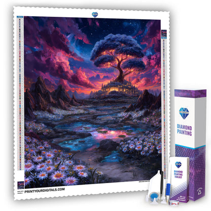 Diamond Painting – Leuchtender Weltenbaum