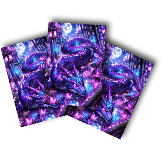 Sticker – Monddrache im Lichterwald