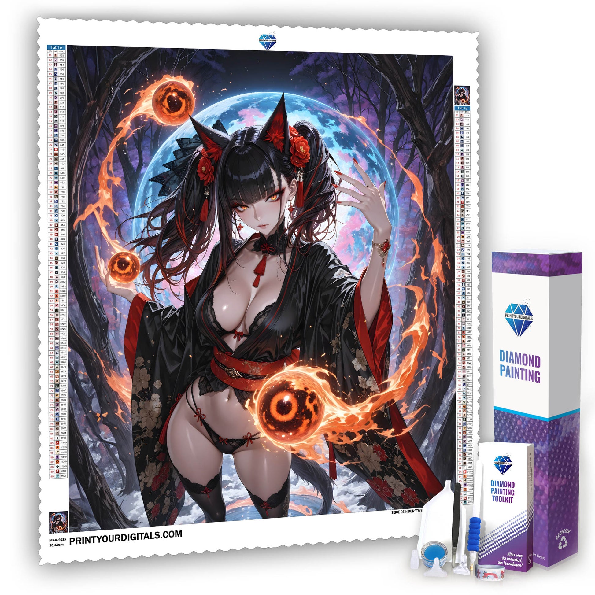 Diamond Painting – Feuermagierin Fantasia