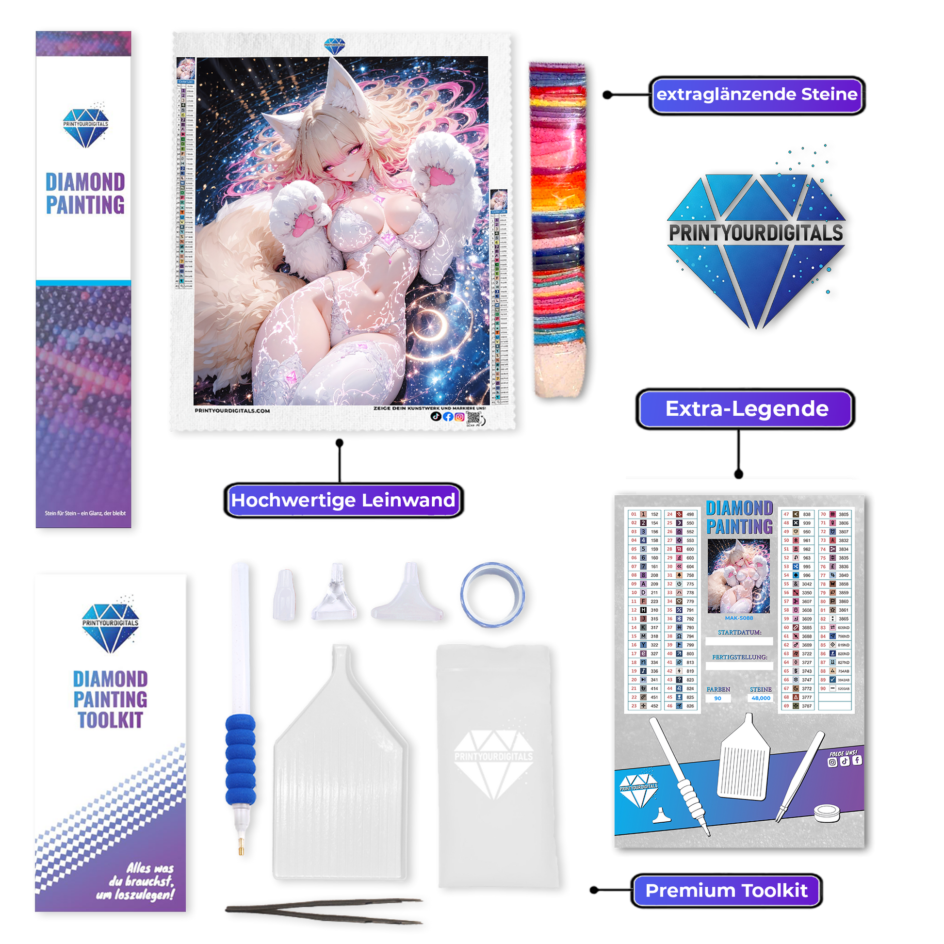 Diamond Painting – Glückspfote Lucy