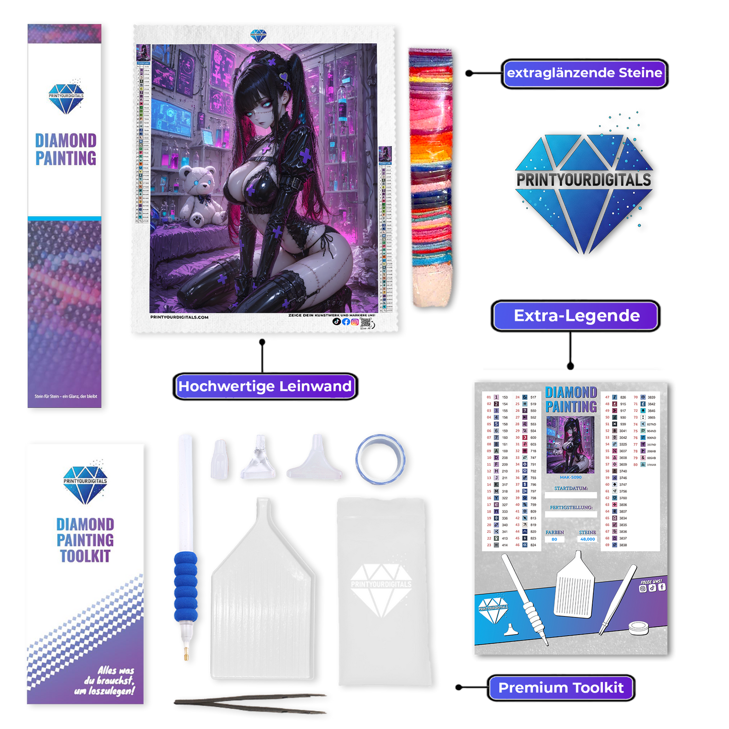 Diamond Painting – Dunkle Krankenschwester