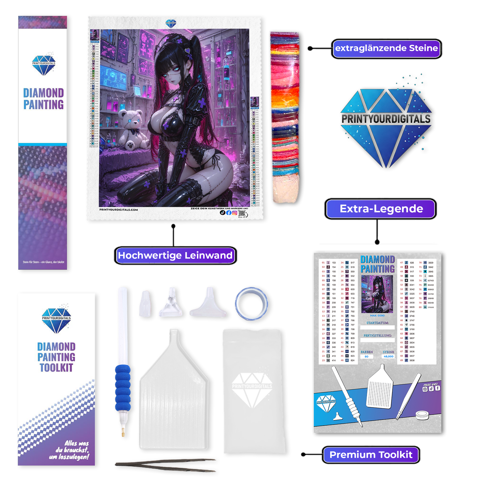 Diamond Painting – Dunkle Krankenschwester