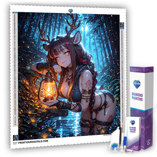 Diamond Painting – Hüterin des Lichtwaldes