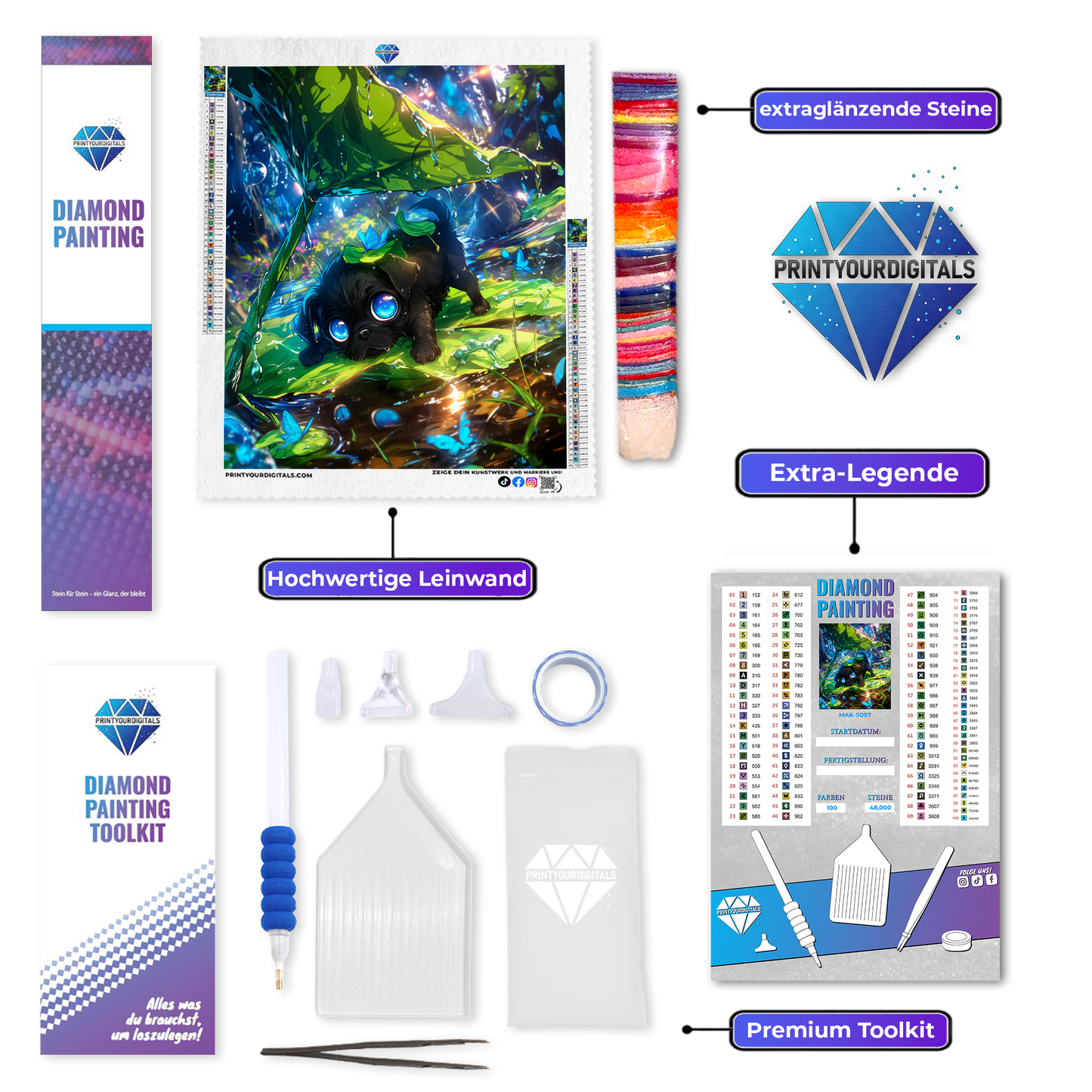 Diamond Painting - Sparky the Unicorn