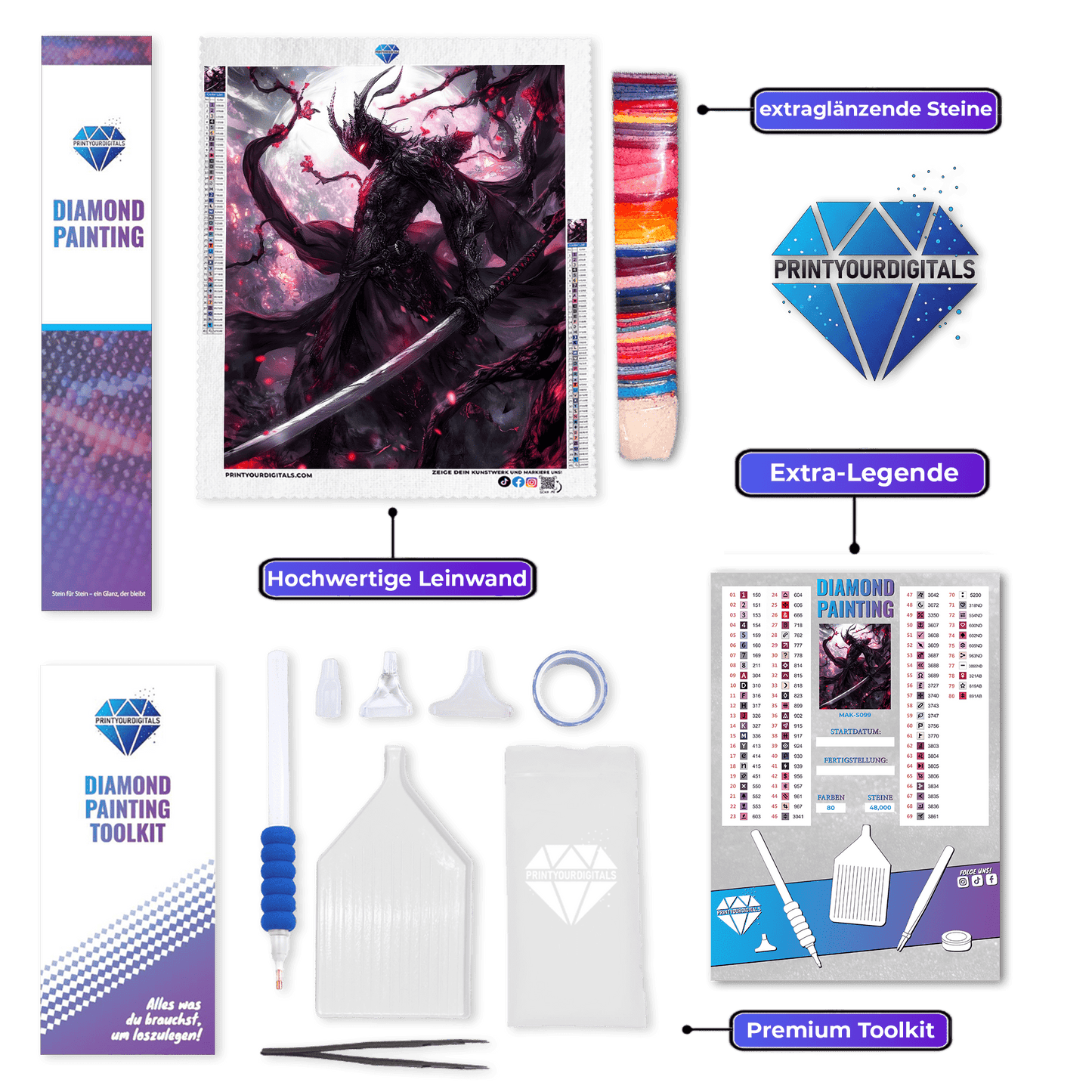 Diamond Painting – Samurai Kharon