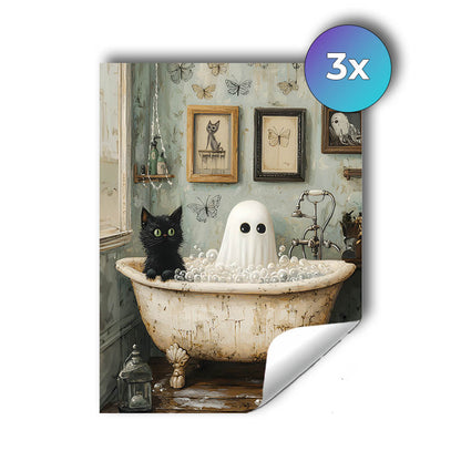 Sticker – Geisterbad und Samtpfote