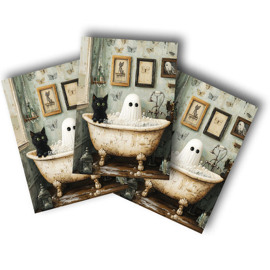 Sticker – Geisterbad und Samtpfote