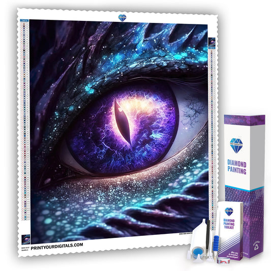 Diamond Painting - Auge des Drachen