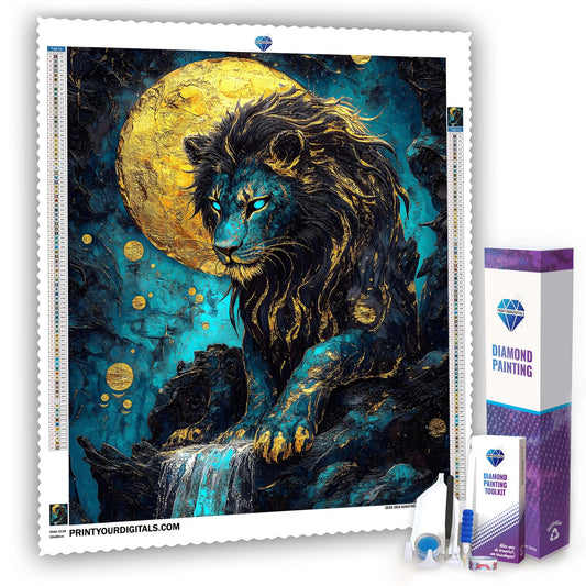 Diamond Painting – Mondlöwe