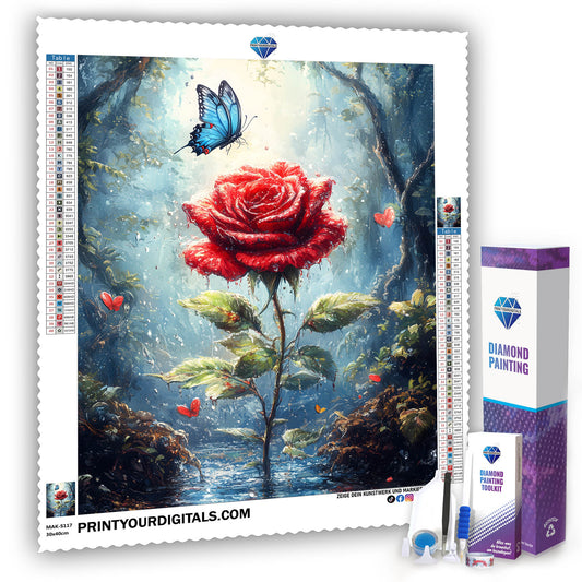 Diamond Painting - Rose der Natur