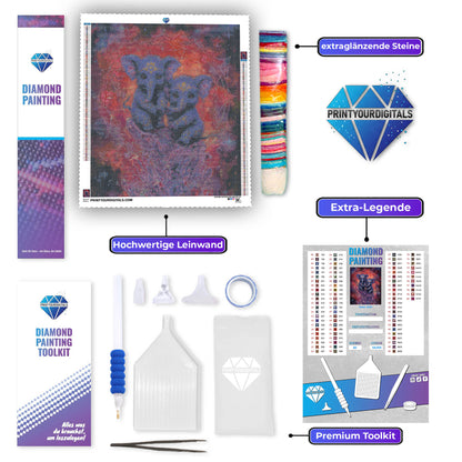 Diamond Painting – Lars und Luna Elefant