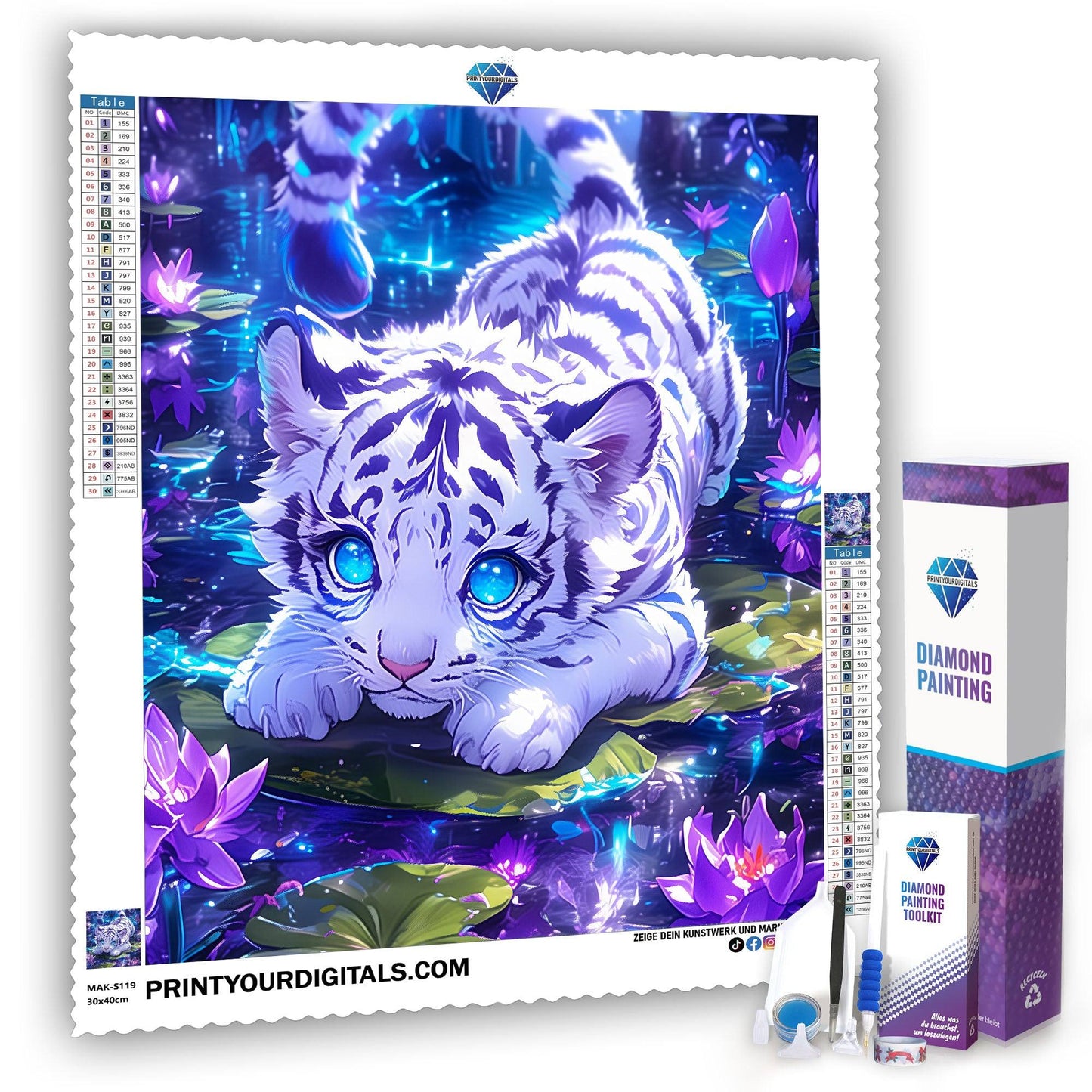 Diamond Painting – Streifenzauber Bali