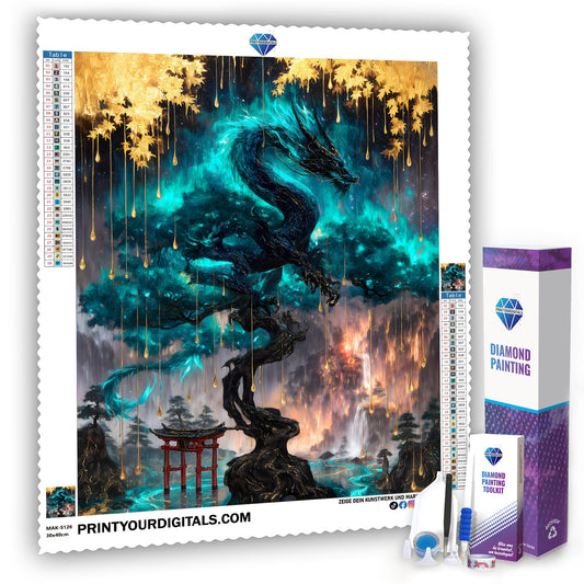 Diamond Painting – Mystischer Drachenbaum