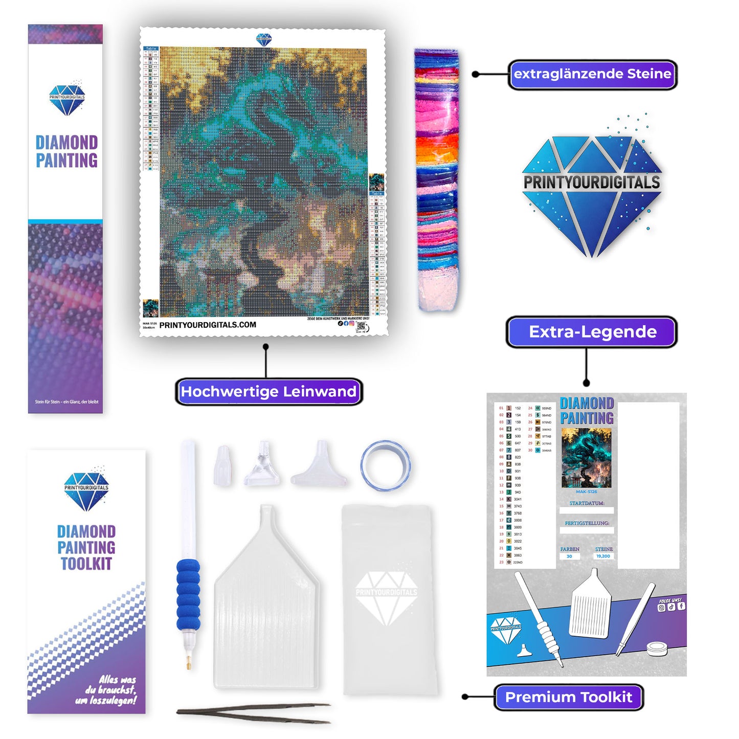 Diamond Painting – Mystischer Drachenbaum