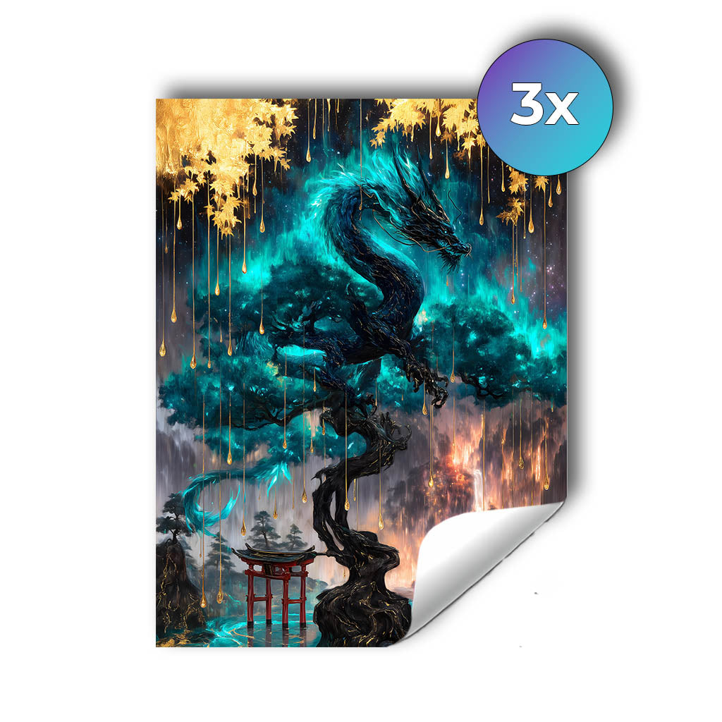 Sticker – Mystischer Drachenbaum