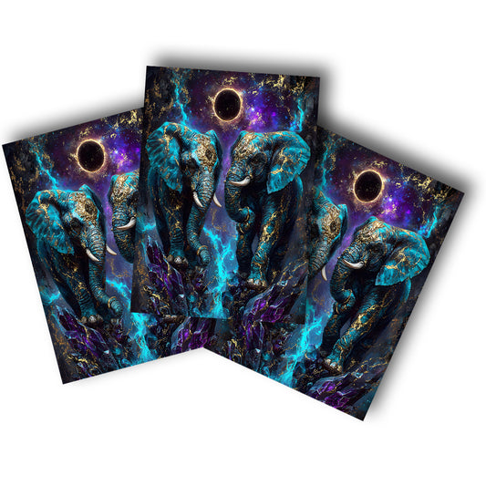 Sticker – Kosmische Elefanten