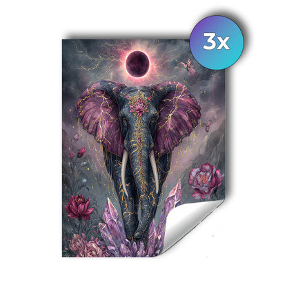 Sticker – Amethystelefant