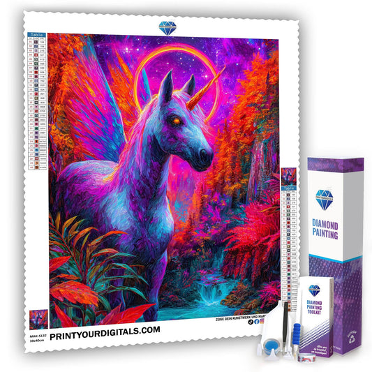Diamond Painting – Farbenrausch Einhorn