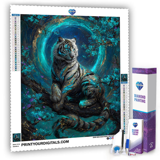 Diamond Painting – Mondscheintiger Nyro