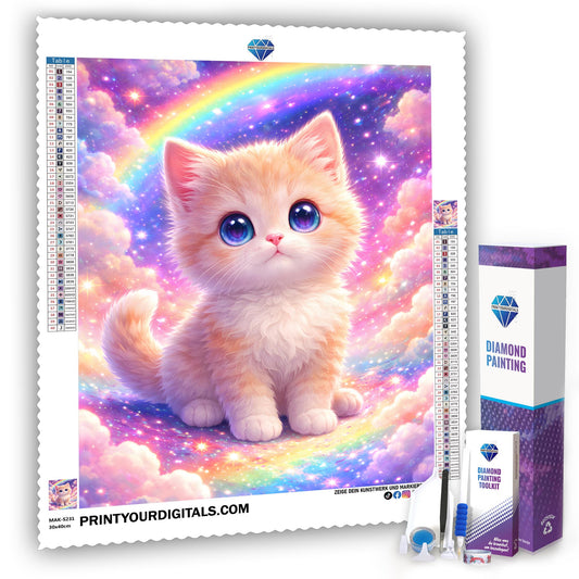 Diamond Painting – Regenbogenkätzchen