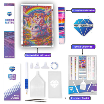 Diamond Painting – Regenbogenfreunde