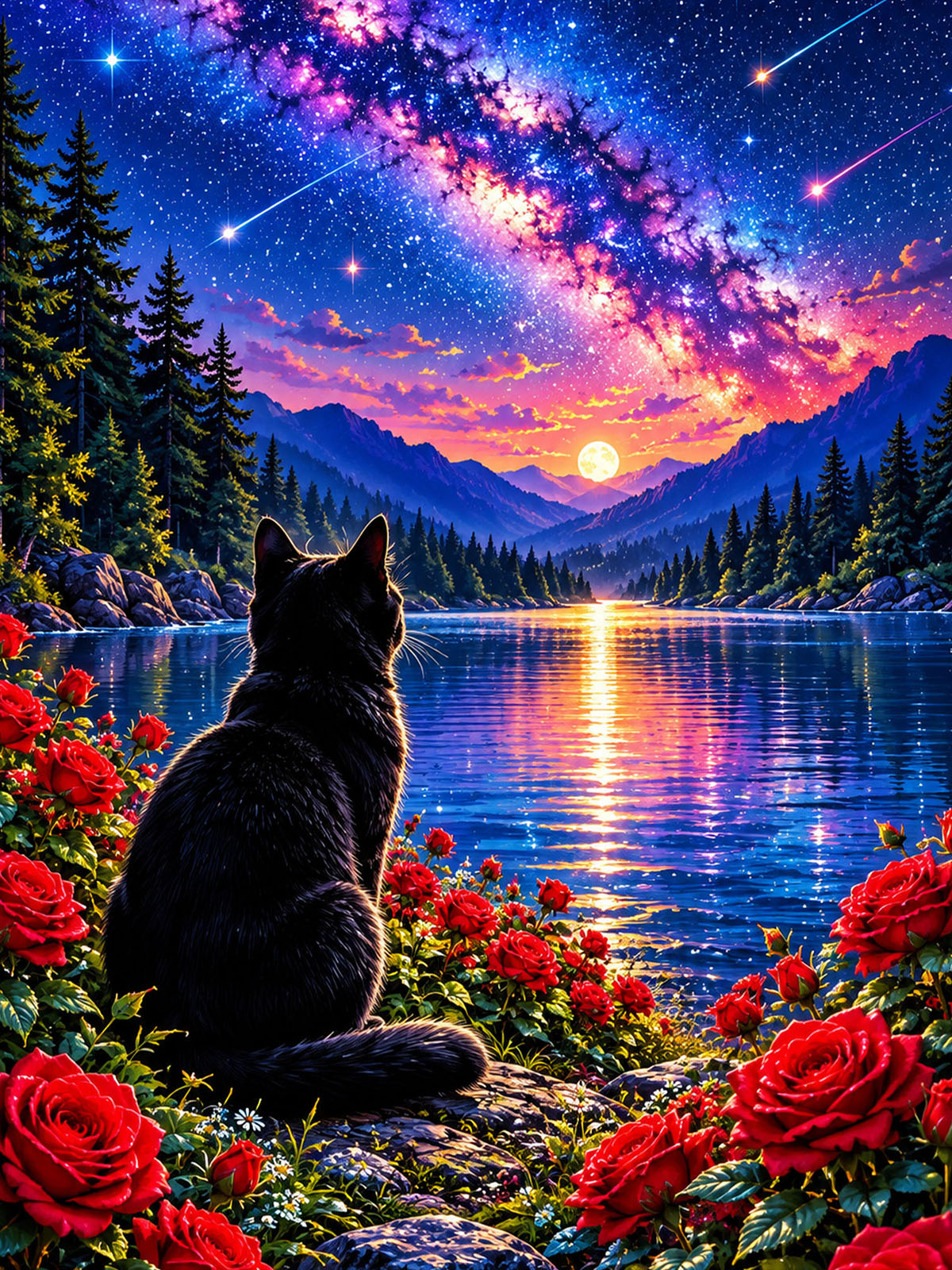 Diamond Painting - Mitternachtszauber