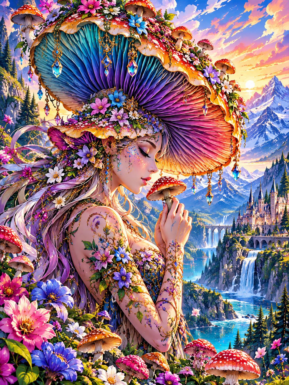 Diamond Painting - Königin des Pilzreichs