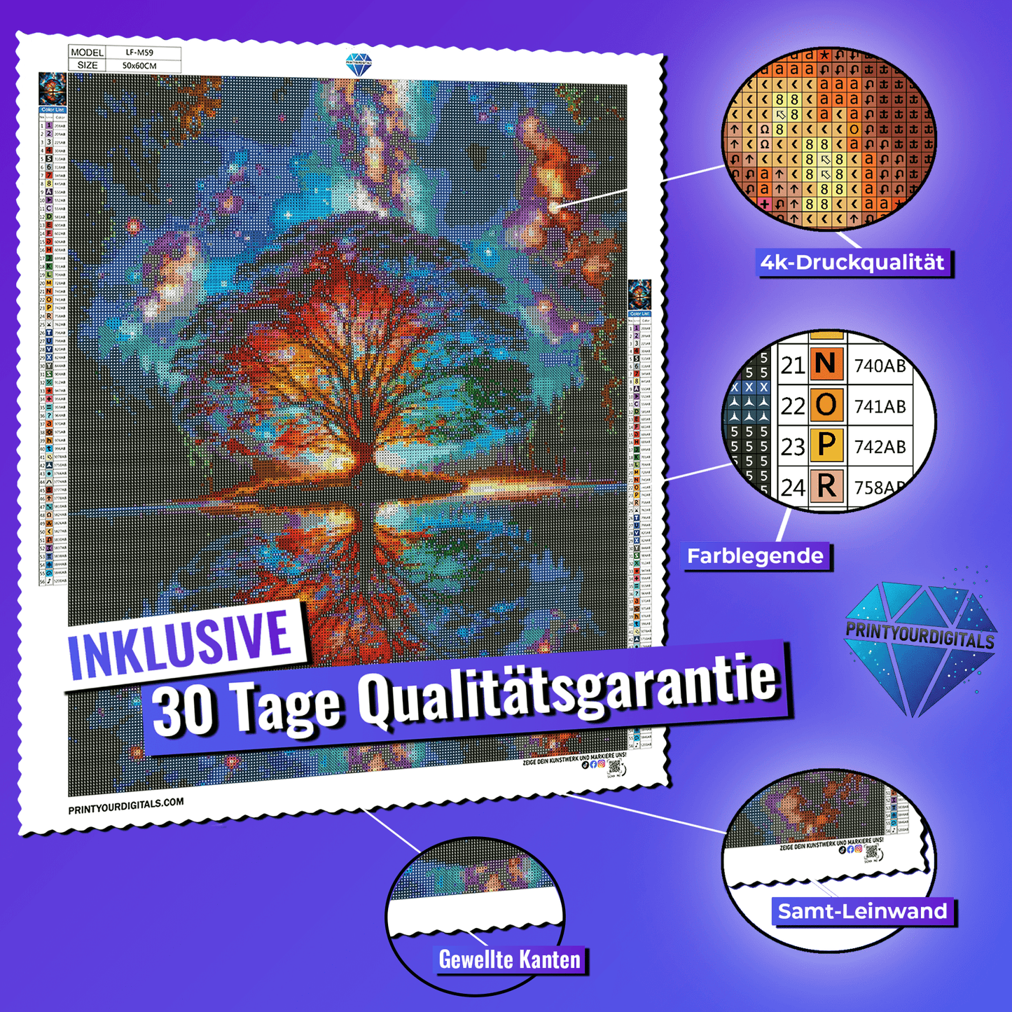 Diamond Painting - Brücke im Sternenlicht