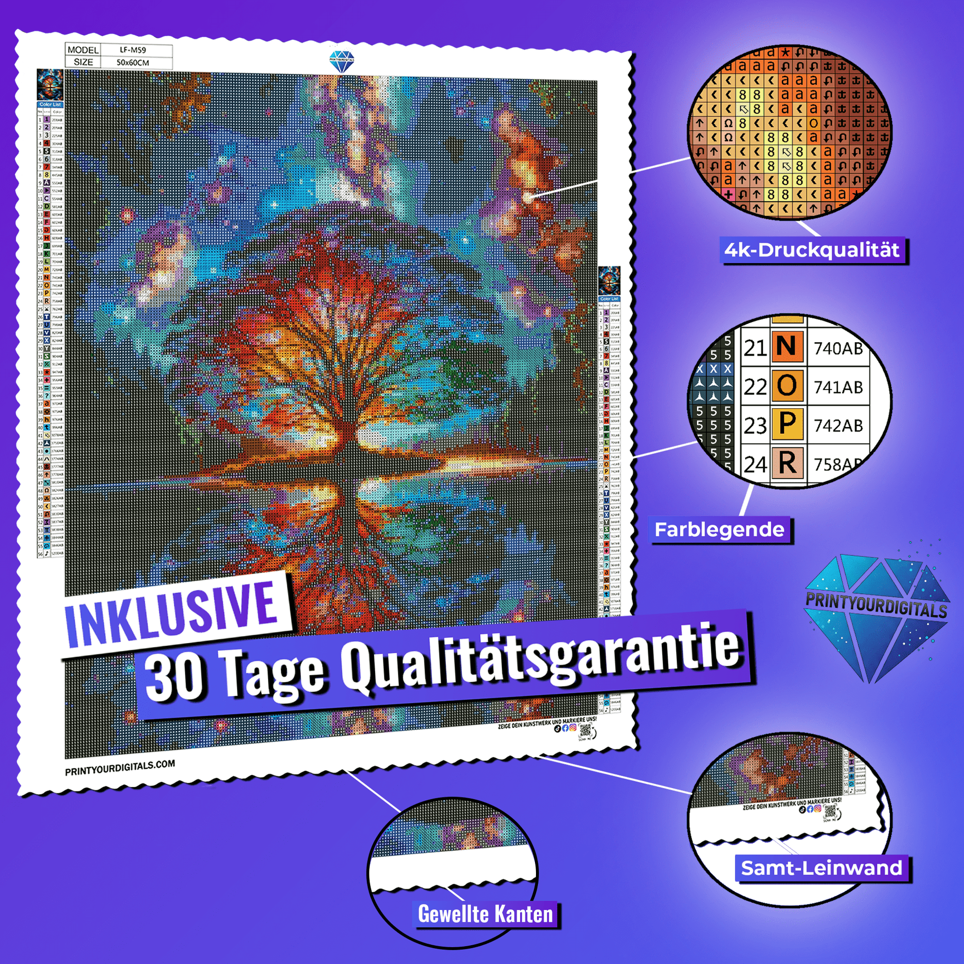 Diamond Painting - Brücke im Sternenlicht