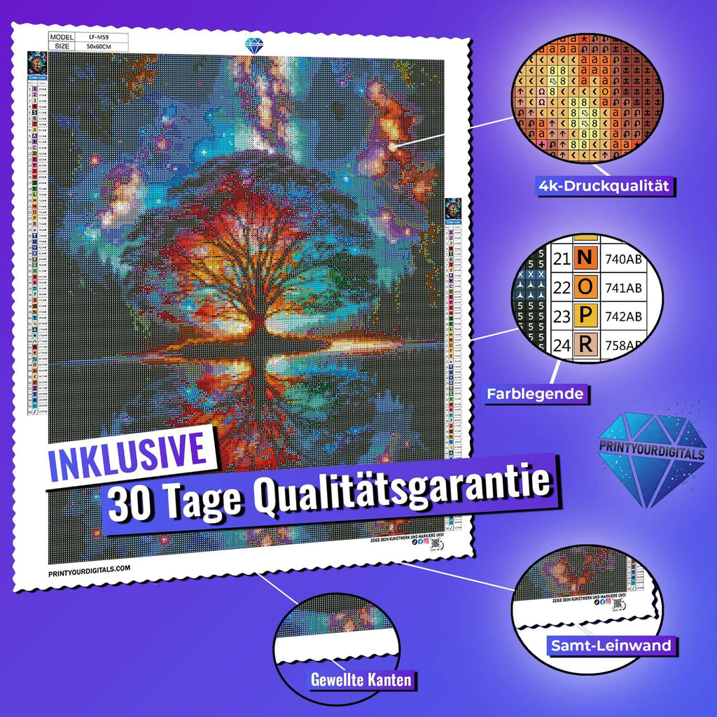 Diamond Painting – Mondlöwe