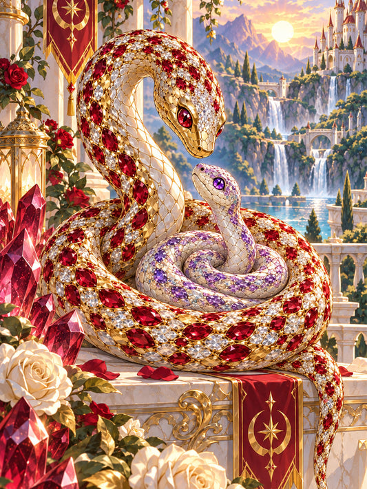 Diamond Painting - Rubinschlange