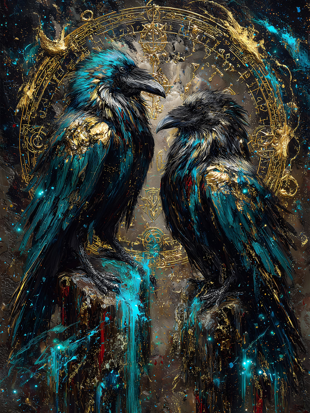 Diamond Painting - Mystische Raben
