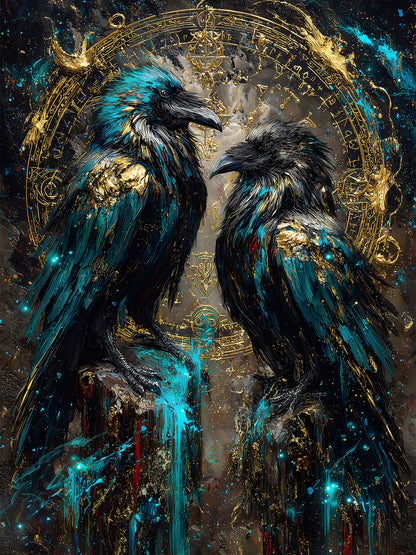 Diamond Painting - Mystische Raben
