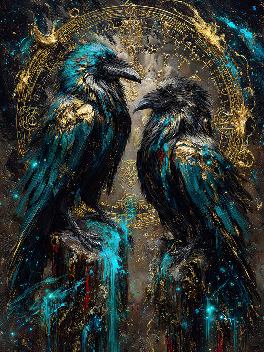 Diamond Painting - Mystische Raben