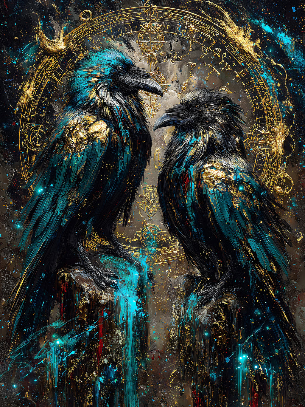 Diamond Painting - Mystische Raben