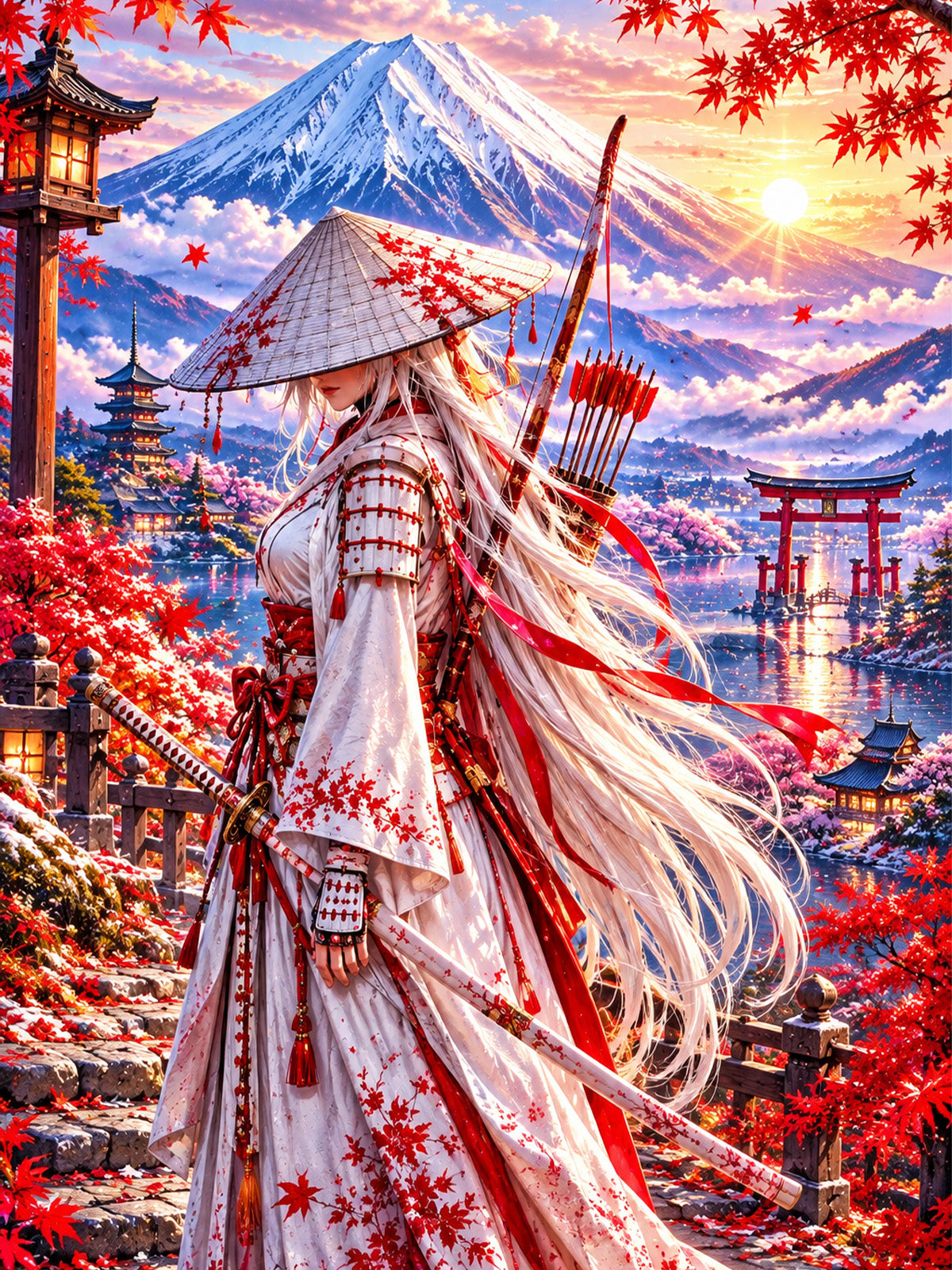 Diamond Painting - Wächterin des Fuji