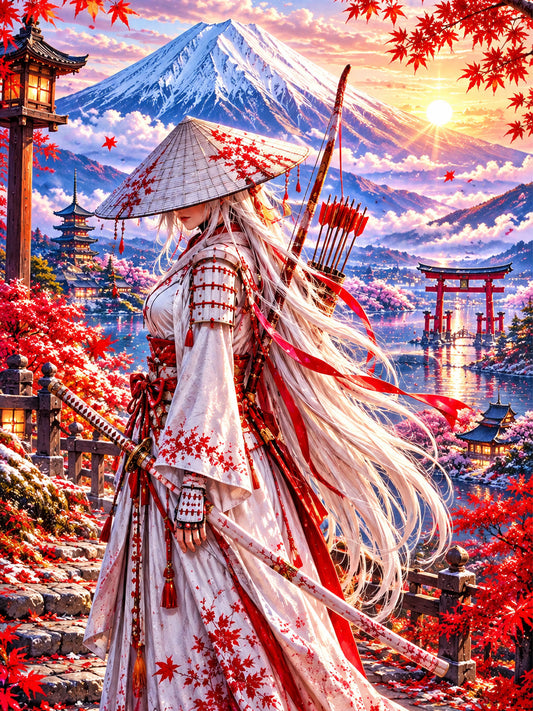 Diamond Painting - Wächterin des Fuji