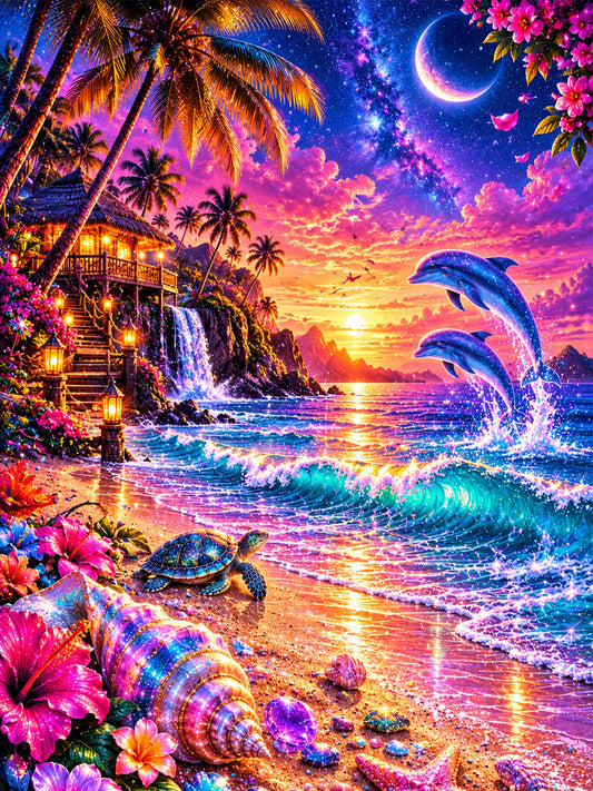 Diamond Painting - Magische Tropennacht