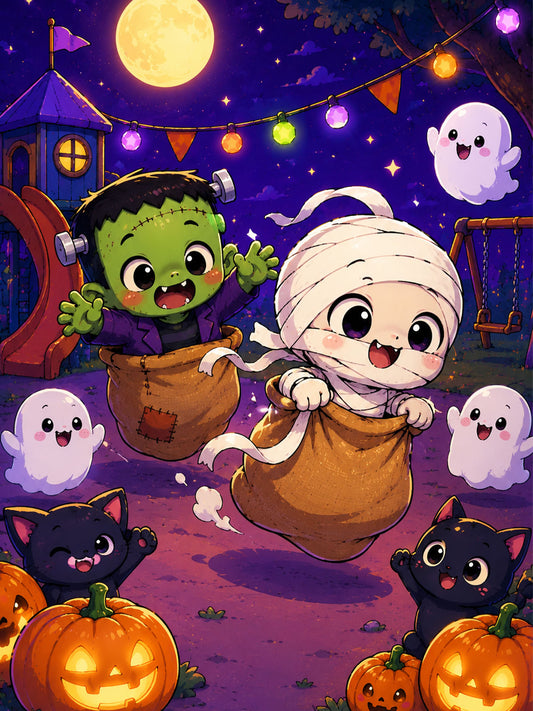 Diamond Painting - Halloween Sackhüpfen